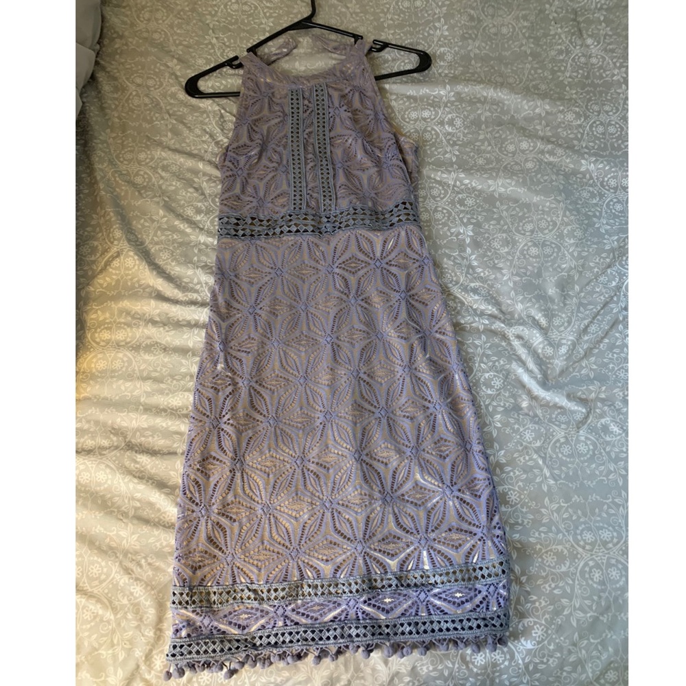 Purple lace dress. Size Small